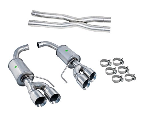 Roush 2018 Mustang Gt Axle Back Quad Tip Exhaust & X-Pipe #TOP5