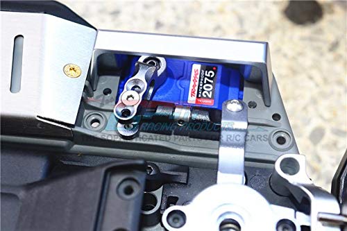 GPM For Traxxas E-Revo 2.0 VXL Brushless (86086-4) Upgrade Parts Aluminum Servo Horn With Stainless Steel Adjustable Steering Link - 4Pc Set Orange