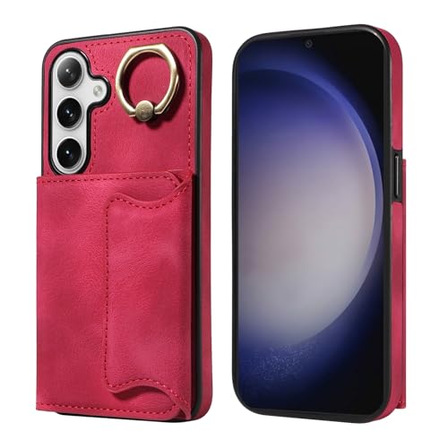 Étui portefeuille Samsung A24 4G en cuir antichoc avec porte-cartes discret