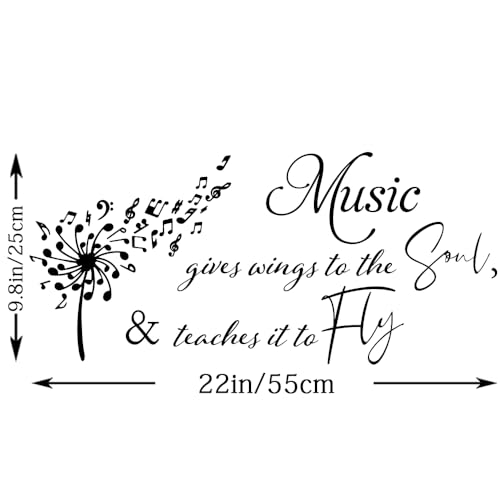 Vinilo Decorativo Fencosyn Música 55x25 cm Negro miniatura 3