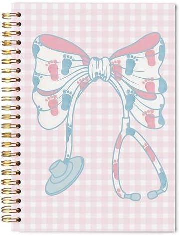 Labor and Delivery Nurse Gifts Spiral Notebook 5.5x8.3, NICU Pedi...
