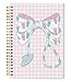 WNAGT Labor and Delivery Nurse Gifts Spiral Notebook 5.5x8.3, NICU Pediatric Neonatal Nurse Obgyn Gifts, Nursing Medical Office Supplies for Work, Coquette Stethoscope Bow Medical Journaling Notebooks