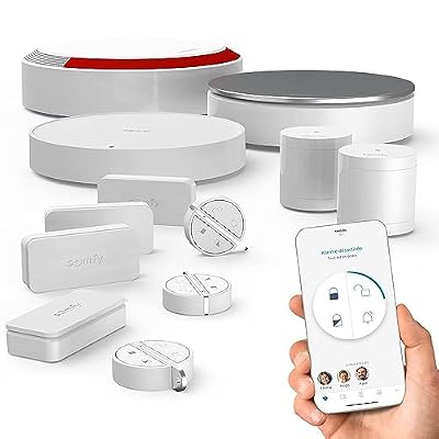 Somfy 1875282 - Home Alarm Essential Plus Integral | Alarme Maison avec détecteurs additionnels | Somfy Protect | Compatible avec Alexa, l'Assistant Google et Tahoma, Blanche