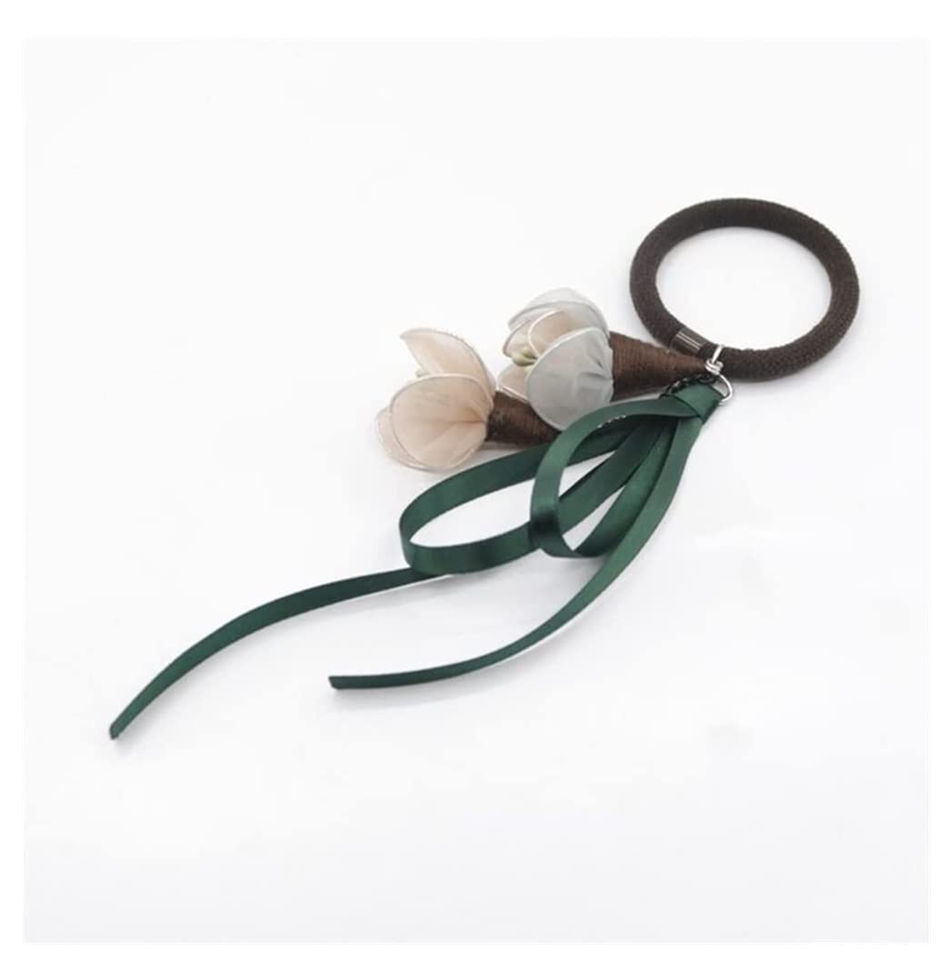 Feste Elastici Capelli 5pcs Capelli Arrotolati Elastico Corda Testa Streamer Anello Copricapo Decorazione