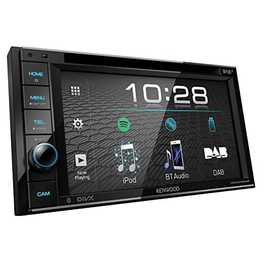 Kenwood DDX4019DAB Dubbel DIN moniceiver spårkamera, anslutning för rattfjärrkontroll