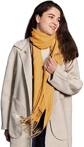DiaryLook Ladies Winter Warm Scarf Women Pashmina Shawls Wraps Brides Bridesmaids Wedding Evening Dresses Solid Color