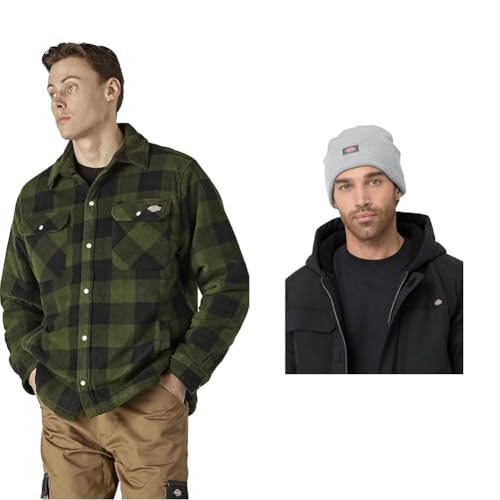 Dickies Portland Shirt + Acrylic Cuffed Beanie Hat