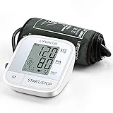 Blood Pressure Monitor - Clinically Accurate & Fast Reading Health Monitor, 60 Reading Memory Automatic Upper Arm Digital BP Monitor with Large Display & Buttons, Wide Range Cuff, One Touch Operation