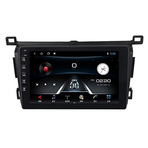 Für Toyota RAV4 2013-2018 Autoradio Auto Stereo 9" GPS Navigation Headunit Passend Player Radio Mit Bluetooth Wifi Lenkradsteuerung Gürtel DAB+