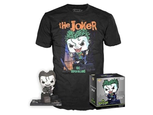 Maskfy- Set Figura Pop 38 tee DC Comics Jim Lee Joker Muñecos cabezones, Multicolor (122206) Cover