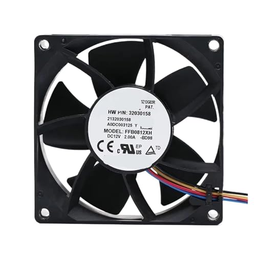 Ventilador de refrigeración 80X80X25mm extractor de aire industrial 12V de 4 pines para chasis