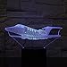 Produktbild 3D-Illusionslicht 16-Farben-Illusions-Touch-Licht Flugzeuge 3D-Led-Nachtlicht Schlaflicht 3D-Nachtlicht Tischlampe Weihnachtsdekoration Atmosphäre Usb-Tischlampe