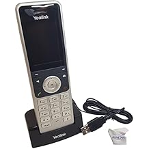 Yealink W56H Cordless IP DECT Phone - for use with Yealink BaseStation W60b, W60p, W41p, RT30 System with Global Teck Microfiber Cloth