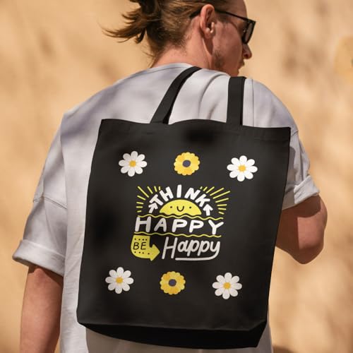 Image of Roundsun Cotton Canvas Vertical Tote Bag With Main Zipper Closure & Inner Pocket Size 16 Height 14 Width 3.5 Base |300 GSM Cloth|Shopping /Grocery Multi-Purpose Bag