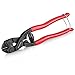 WORKPRO 8-inch Mini Bolt Cutter with Recess and Spring, Compact Bolt Cutters with Comfortable Soft Grip, Security Lock,CR-V Steel Blade for Wire, Cables, Chains, Small Screws