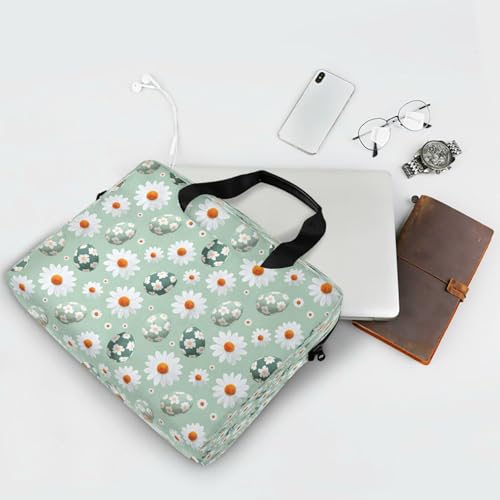 Bolso para portátil senya con diseño de crisantemo verde miniatura 7