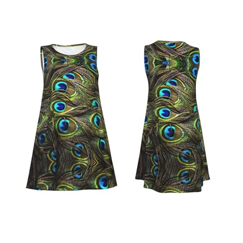 Robe t-shirt de plage à motif paon pour vos vacances ensoleillées - 4