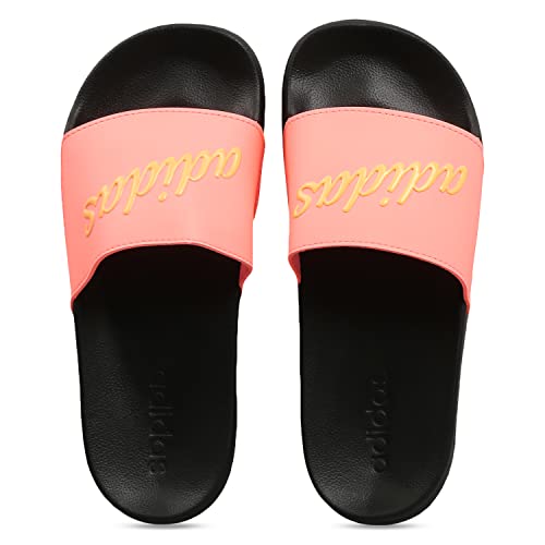 Image of adidas Women ADILETTE SHOWER Synthetic Swim Slide FTWWHT /GOLDMT /BOGOLD | LUT50