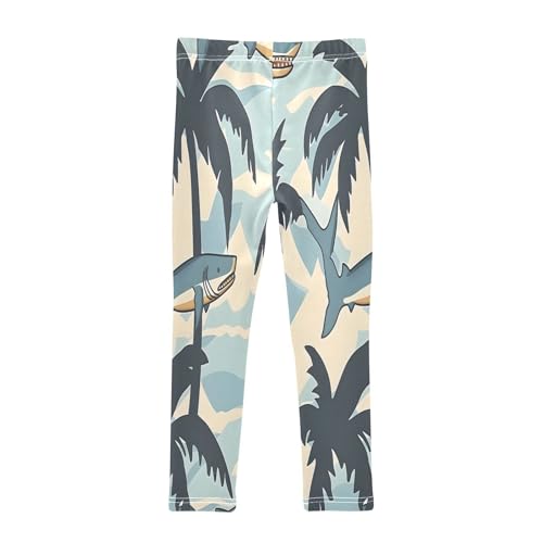 Toddler Girls Leggings Printed Yoga Pants Leggings Shark Coconut Tree for Kids2
