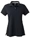 adidas A85 Ladies ClimaLite Tour Pique Polo - Black & White, XL