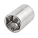 Aexit Chrome Plated Hand Operated Tools 21mm Front Axle Nut Socket for 1/2