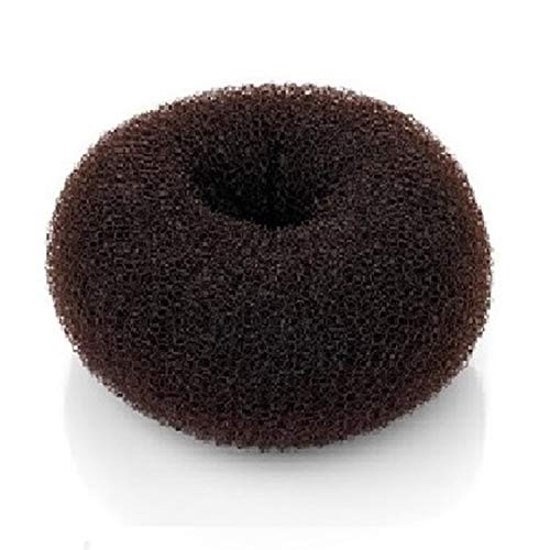 Beaute Galleria Hair Donut Bun Maker Ring Style Mesh Chignon Ballet Sock Bun (Medium, Brown)