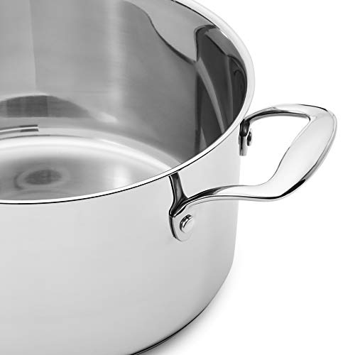 Amazon Basics Stainless Steel 11-Piece Cookware Set, Pots And Pans, Sliver #TOP1