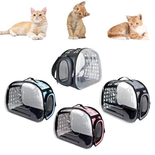 ATORSE-Dog-Cat-Carrier-Cage-Small-Dog-Carrier-for-Puppy-Cats-and-Small-Dogs-Outdoor-Black