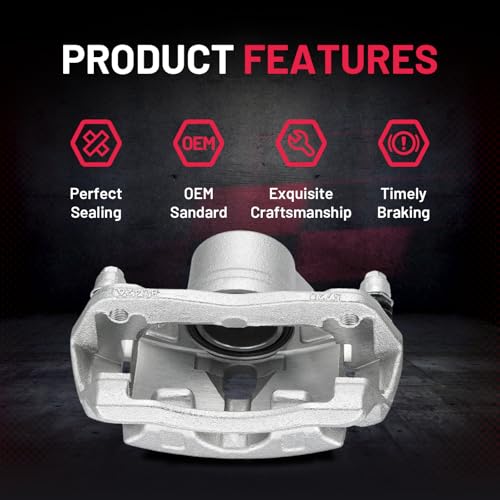Image of BDFHYK 19-B2660 19-B2661 Front Disc Brake Caliper Assembly for Acura ILX 2013-2015, for Honda Accord 2003-2017 /CR-Z 2016 /Civic Fit 2013-2021, 1.5L 1.8L 2.0L 2.4L L4 3.0L V6 Gas /FHEV /BEV 2pcs