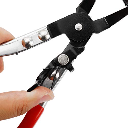 BTSHUB Alicate de braçadeira de mangueira Alicate de braçadeira plana angular de 45° Alicate de tubo