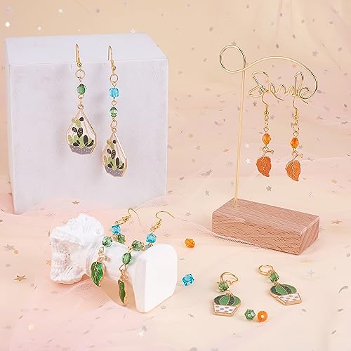 WEWAYSMILE Tropical Leaf Earring Making Kit - 12 works DIY Beads for Necklace Jewelry Craft (Mixed Color) - Image 4
