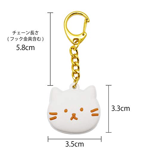 Amazon.co.jp: 【moimoikka】キーホルダー (ねこ) 猫 バッグチャーム
