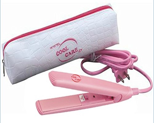 No Frizzy Hair! Yes… Quick High Heat Mini Tourmaline Ceramic Flat Iron, Salon Quality Mini Flat Iron for Travel w/ Heat Resistant Pouch. Tourmaline Plates Lay Hair Flat for a High Shine & Smoothness