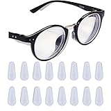eMingo 10 Pair Eyeglasses Nose Pads,Anti-Slip Adhesive Silicone Nose Pad for Eyeglass Sunglasses Spectacles (Clear, L-2.5mm)