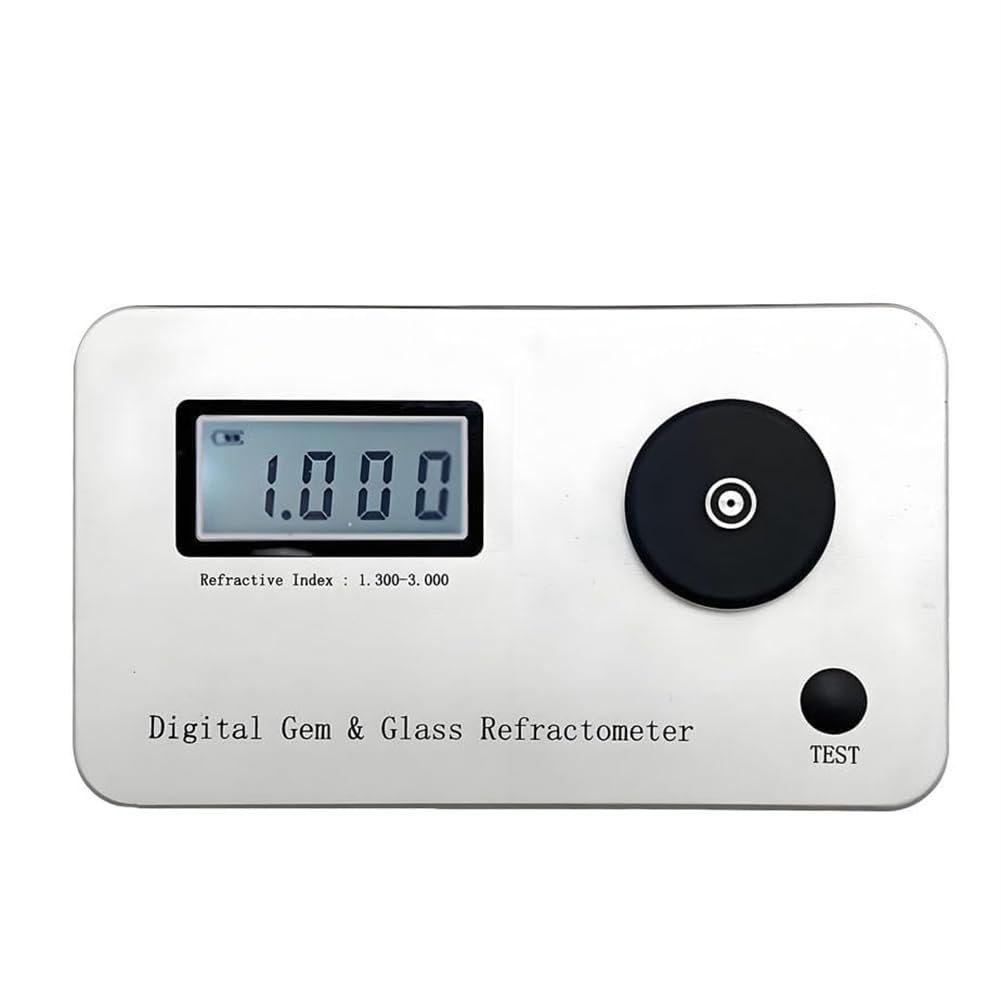 Ehwisbe for Jewelry Tester Identification Tool, Gemstone Refractometer with LCD Screen, Refractive Index Range of 1.300 to 3.000 for Jewels