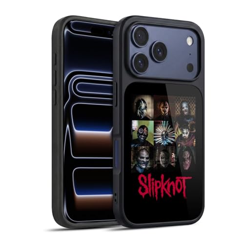 Slipknot Blocs Art coque en gel compatible iPhone 17 Pro protection Head Case Designs