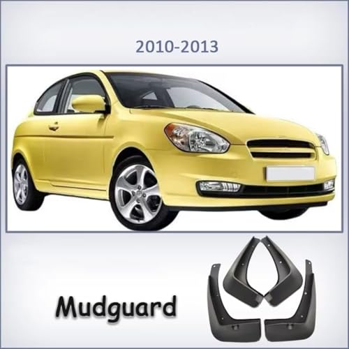 Guardabarros coche Hyundai Accent Verna 2010-2013 protectores duraderos kit 2