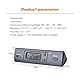 SPORTARC Elektronisches Thermometer Auto Multifunktionszeit Temperatur Anzeige mit Sonde