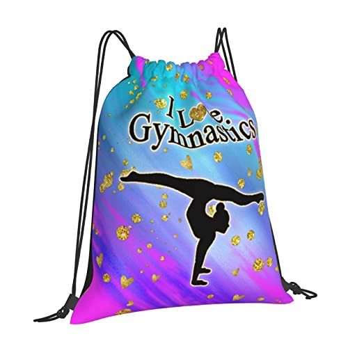 Gymnastics Drawstring Bags Adjustable Sports Gym Bag Drawstring Backpack Water Resistant String Bag Party Favors Bags2