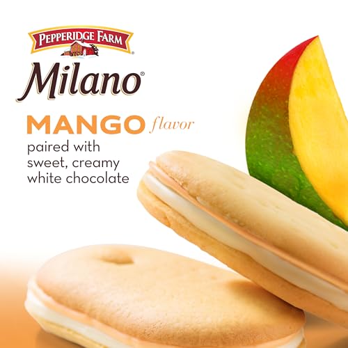 Image of Pepperidge Farm Milano White Chocolate Mango Flavored Cookies, 7 Oz Bag (Pack of 2)
