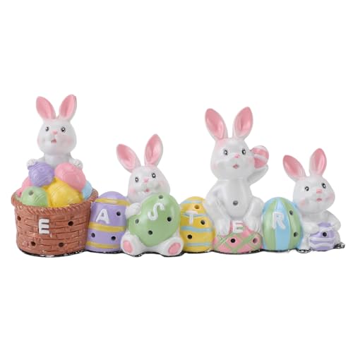 Oeufs de Pâques Lapin Pièce Maîtresse de Table pour Jardin et Déco Maison