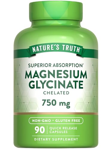 Natures Truth Magnesium Glycinate Supplement for Adults | 750mg