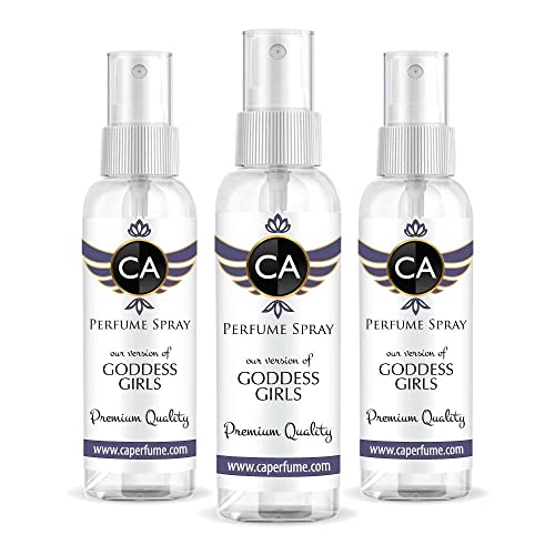 Ca Perfume Impression Of Carolina H. Goddess Girls For Women Replica Version Fragrance Dupes Concentrated Long Lasting Eau De Parfum Spray Refillable Atomizer Bottle 2 Fl Oz/60Ml-X3 #TOP22