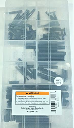 Harbor Freight Tools Roll Pin Assortment, 120 Pc. Storehouse