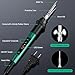 Soldering Iron Kit, 70W Soldering Gun with LED Digital Display, Adjustable Temperature 356-932℉ Solder Kit for Electronics, Includes 5pcs Tips, Stand, Solder Wire, Sponge, Paste, Green