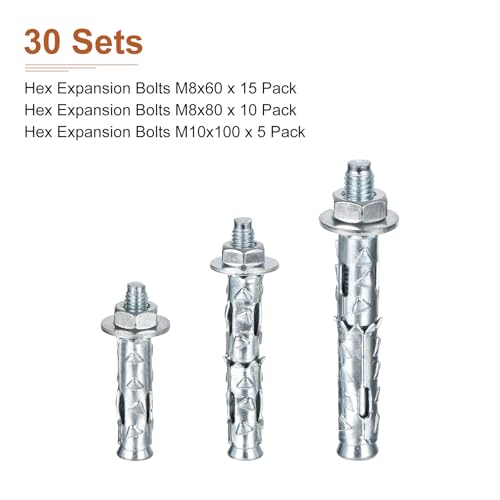 Boulon d'expansion hexagonal pour fixer dans le béton et parpaing