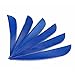 ZSHJGJR Archery Arrow Feathers 4Inch 5 Inch Turkey Feathers Fletchings Arrow Feathers Fletches Right Wing for DIY Hunting Arrows 50PCS (4inch, Right Wing, Blue)