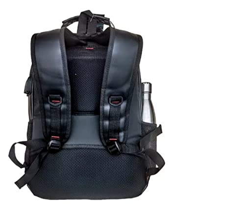 MOCHILA DE COURO SINTÉTICO BOLSA MASCULINA IMPERMEÁVEL NOTEBOOK REFORÇADA RESISTENTE PARA VIAGEM EXE