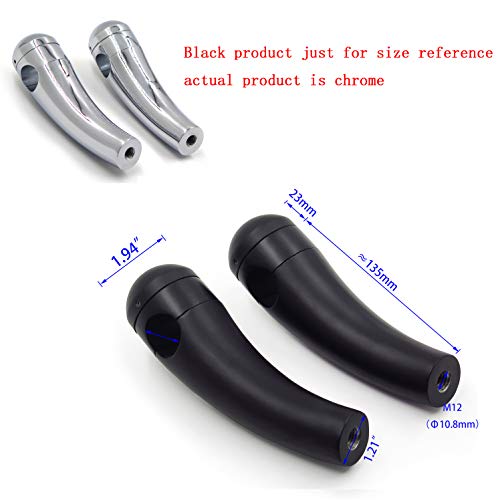 Httmt Mt030-002-1''-Cd Custom Chrome 1 Inch Handlebar 4.5 Inches Risers Handlebar Risers Compatible With Harley Davidson Yamaha Suzuki Kawasaki #TOP7