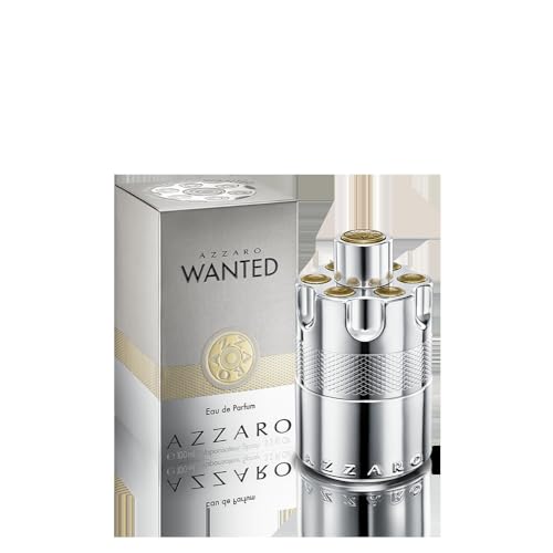 Image of Azzaro Wanted Eau de Parfum 100 ml - Energizing & Intense Mens Cologne - Woody, Aromatic & Spicy Fragrance - Fresh Notes of Juniper Berries, Sage, Vetiver - Lasting Wear - Luxury Perfumes for Men